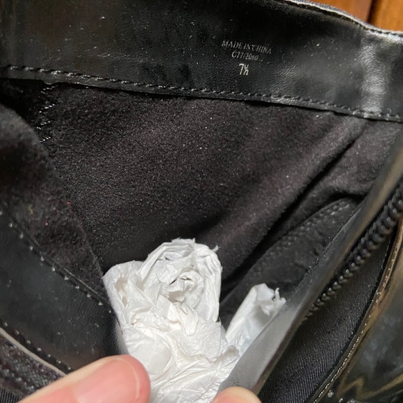 Charles David black heeled short boots / booties NWT - Picture 6 of 8